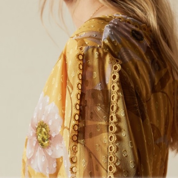 Ted Baker Cabana Yellow chiffon dress - Picture 4 of 6